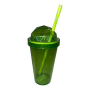 660 ml pohár szívószállal