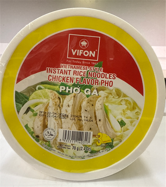 Rizstészta Csirke 70G Tál