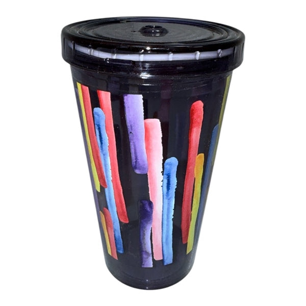 660 ml pohár szívószállal