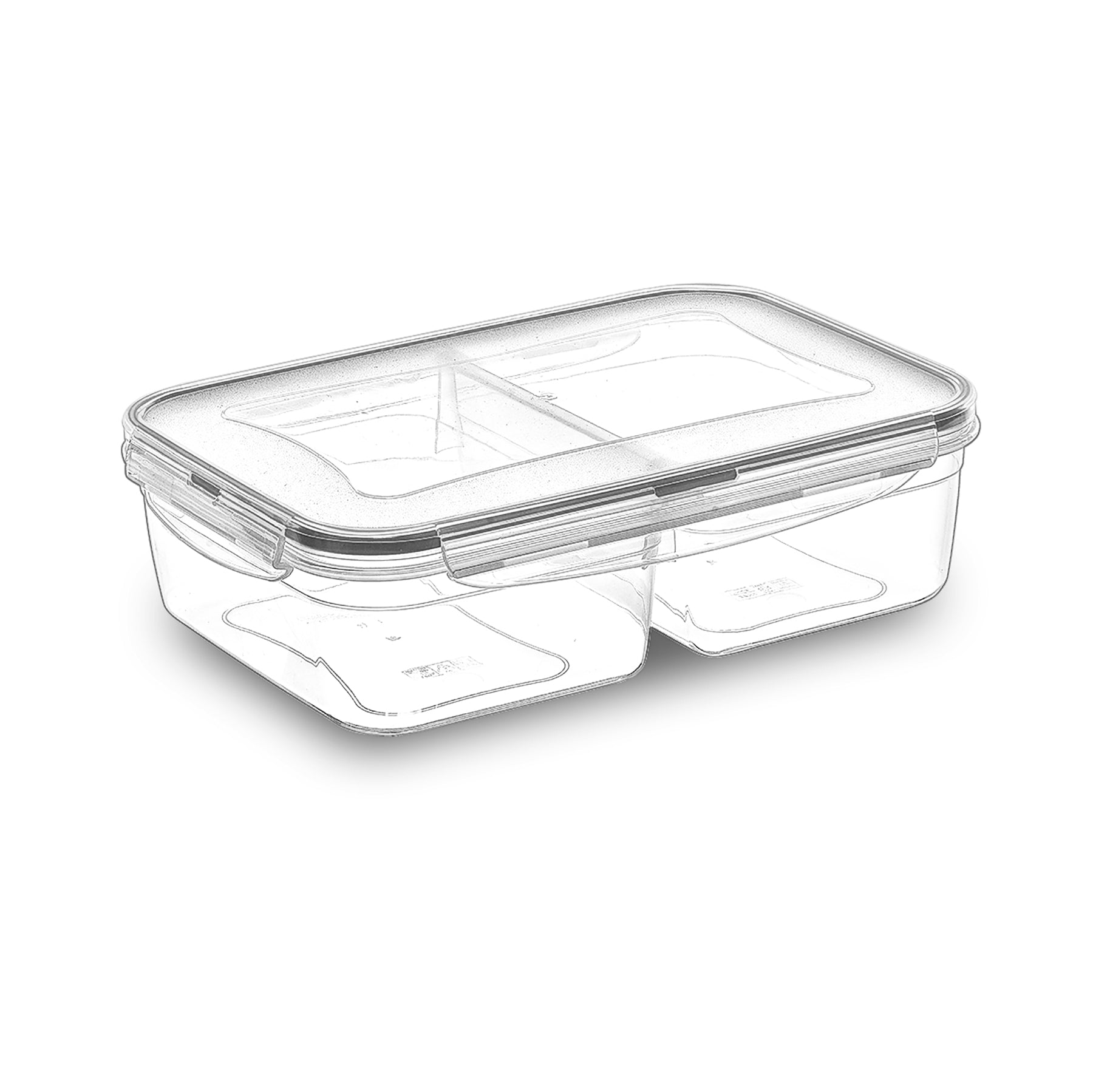 Tárolódoboz 2 Rekeszes 1L