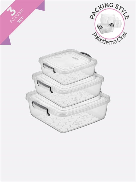 Tárolódoboz szett 3db (350ML-700ML-1.5L)