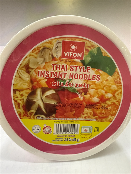 Thai stílusú Instant tészta 85g x 12 tál 8935311130493