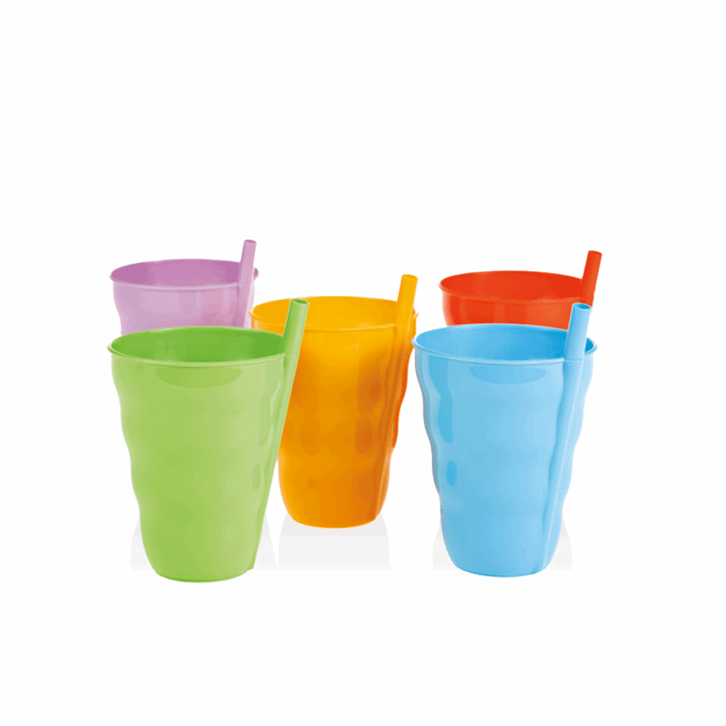 Pohár Szívószál 2Db