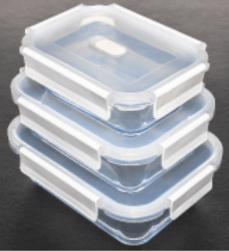 Téglalap Tároló 1040Ml Fehér