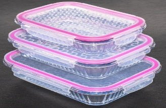 Téglalap Tároló Szett 3Db